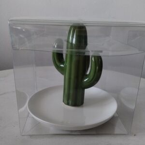 Cactus Green Ring Jewelry Trinket Dish